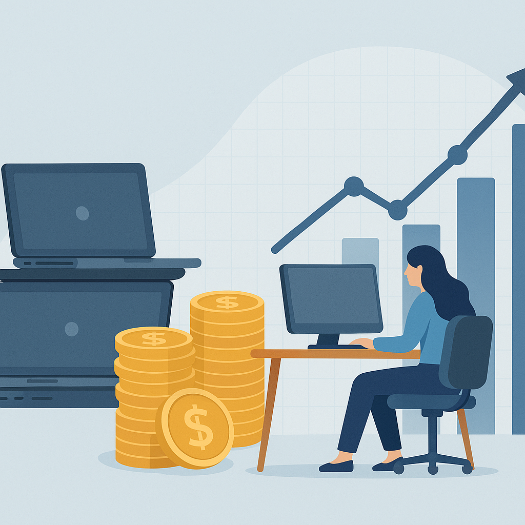 Calcul de l'amortissement matériel informatique pour une gestion IT optimisée et une réduction des coûts.